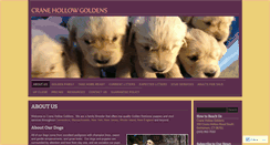 Desktop Screenshot of cranehollowgoldens.com